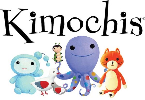The Kimochis logo with its plush characters